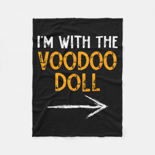 Couverture Polaire avec le couple assorti d'Halloween The Voodoo Doll