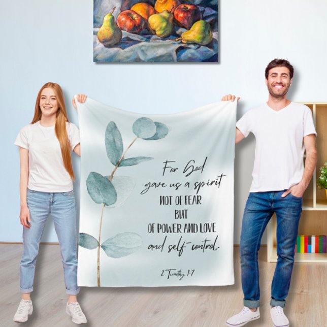 Couverture polaire avec verset biblique (Créateur téléchargé)