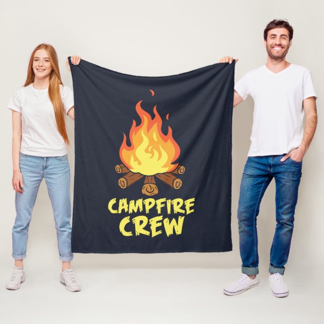 Couverture Polaire Aventure Campfire Crew Famille Vacances (En situation)