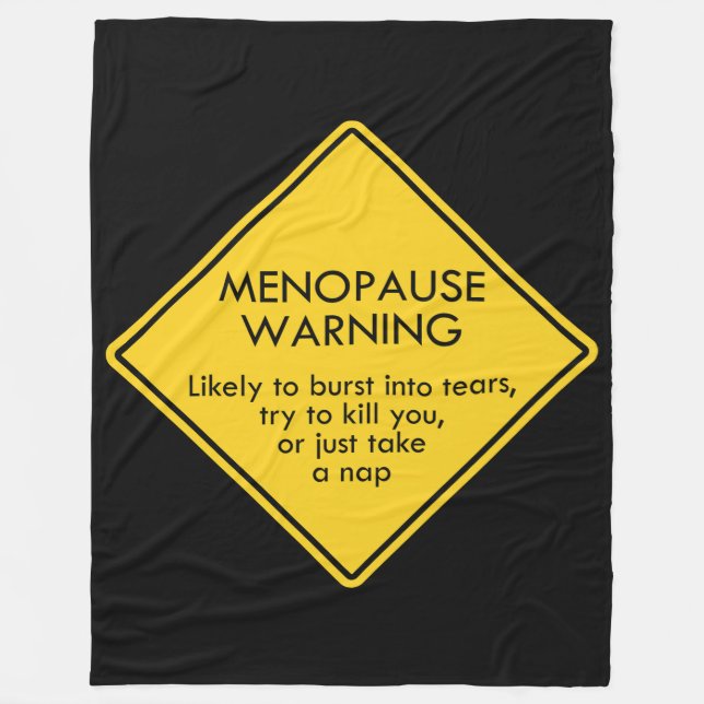 Couverture Polaire Avertissement de ménopause (Devant)
