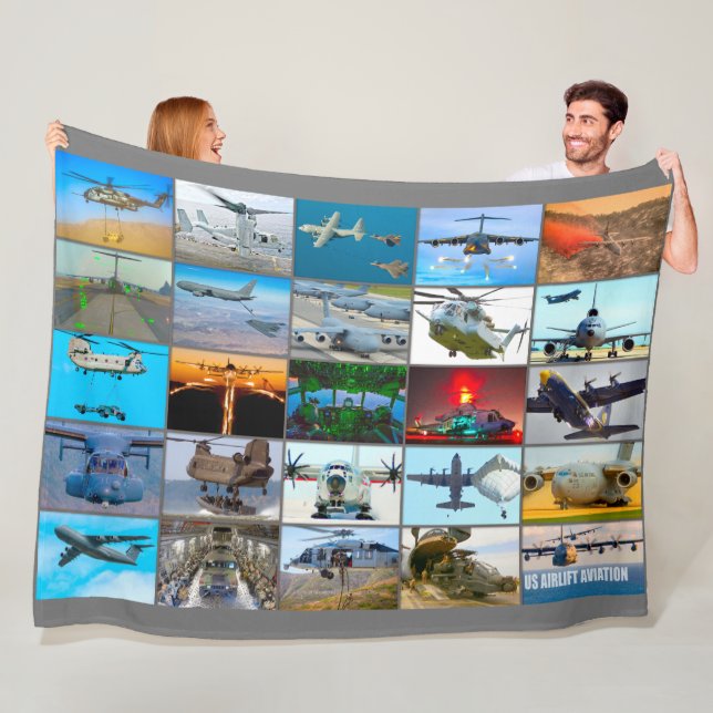 COUVERTURE POLAIRE AVIATION AÉRIENNE AMÉRICAINE "MONTAGE" (En situation)