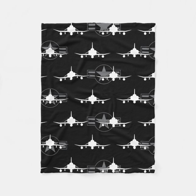 Couverture Polaire Avion de chasse militaire F-4 Phantom II (Devant)