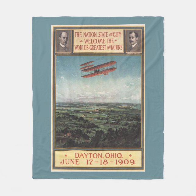 Couverture Polaire Avion de frères de Wright (Devant)