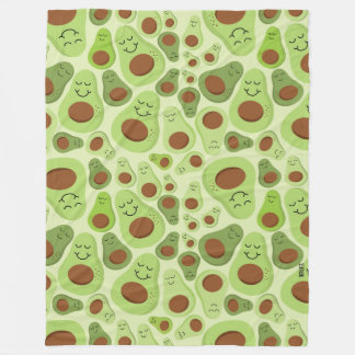 Couverture Polaire Avocado Happy Little Avos a un Motif Avocados