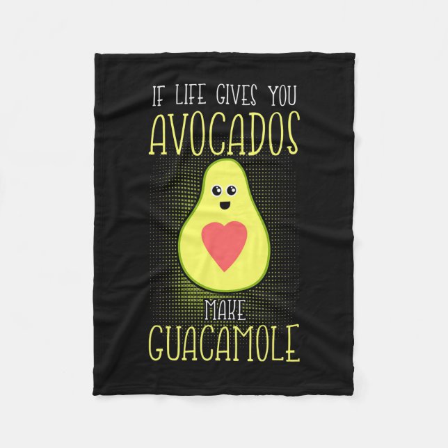 Couverture Polaire Avocados fabrique la guacamole (Devant)