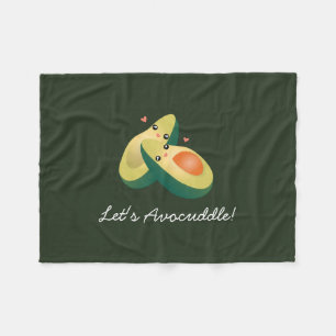 Couverture Polaire Avocuddle Funny mignon Avocados Humour de jeu de m