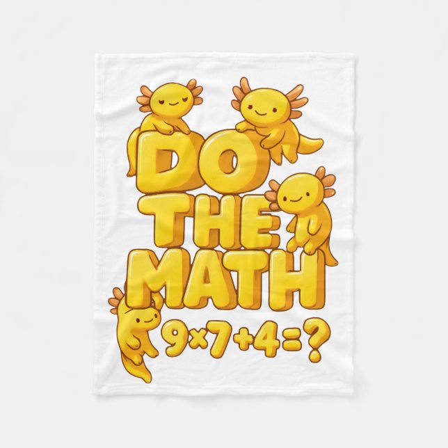 Couverture Polaire Axolotl Math Magic Blanket (Devant)
