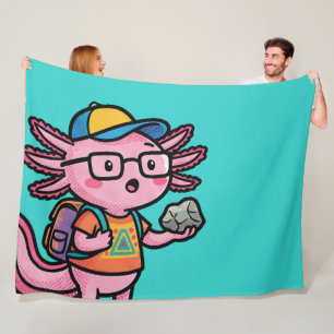 Couverture Polaire Axolotl nerd sarcastique je pose des questions sur