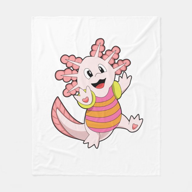 Couverture Polaire Axolotl Swimming (Devant)