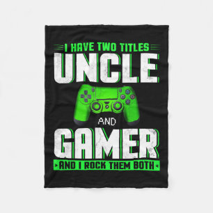 Couverture Polaire Ayez Deux Titres Oncle Et Gamer Happy Fête des pèr