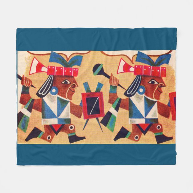 Couverture Polaire Aztec Aztecs (Devant (Horizontal))