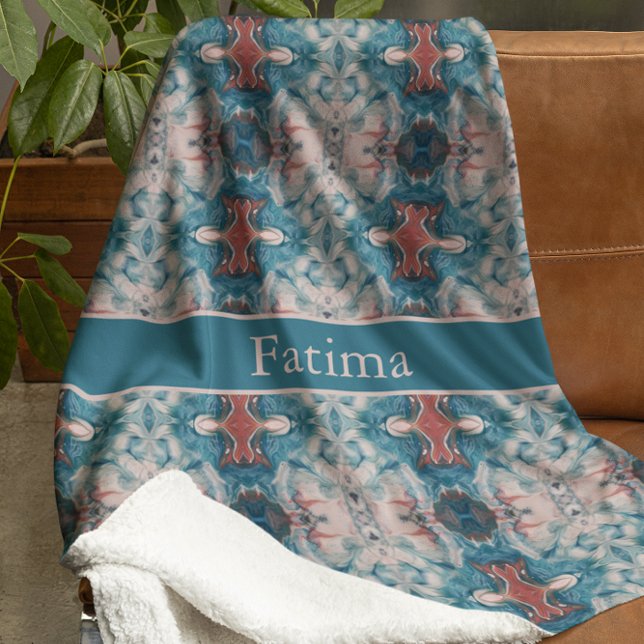 Couverture Polaire Azure Bloom, personnalisé (Créateur téléchargé)