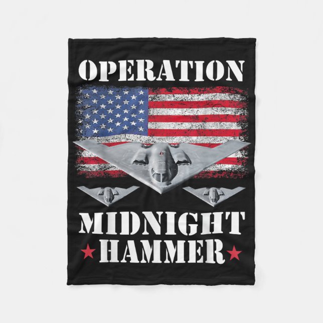 Couverture Polaire B-2 Stealth Jet Shirt Operation Midnight Hammer  (Devant)