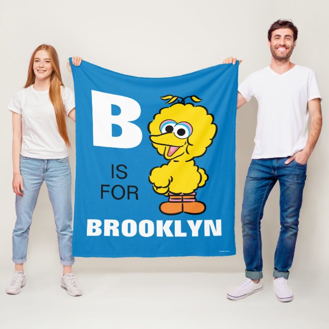 Couverture Polaire B est pour Big Bird | Ajouter Votre Nom (En situation)