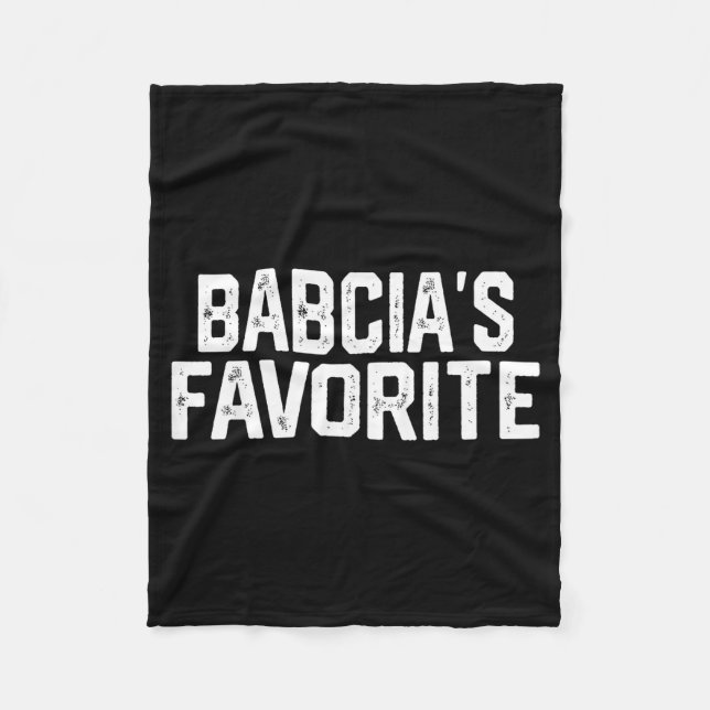 Couverture Polaire Babcia’s Favorite Funny Grandparent Granhild Vinta (Devant)