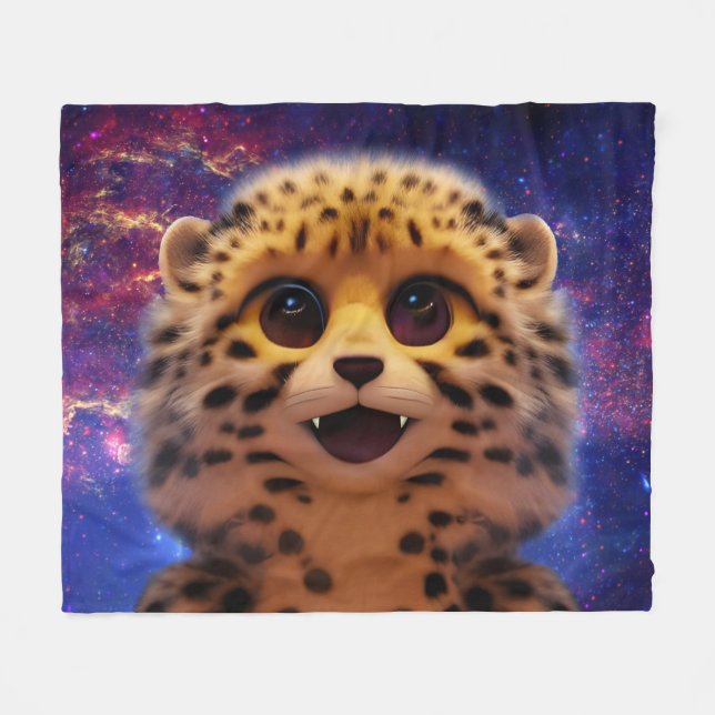 Couverture Polaire Baby Cheetah (Devant (Horizontal))