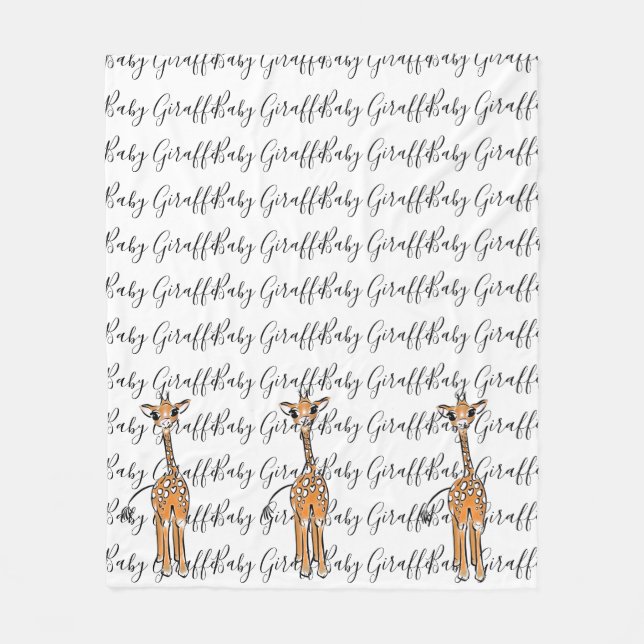 Couverture Polaire Baby Giraffe (Devant)