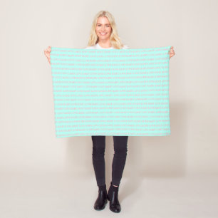 Couverture Polaire BABY LOVE Mint & Pink Showparty Floece