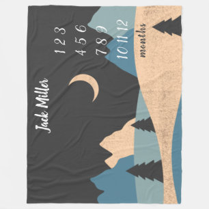 Couverture Polaire Baby Milestona Blanket Nature Paysage