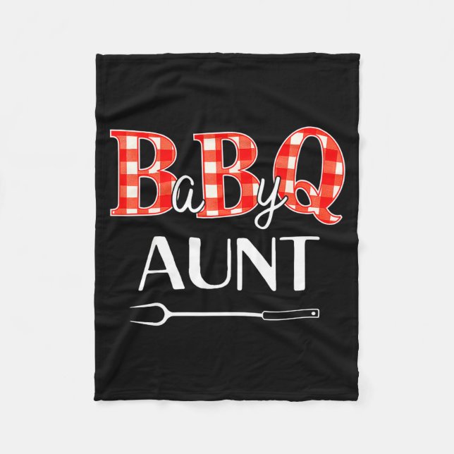 Couverture Polaire Baby Shower Aunt Bbq Party Cute Matching Family  (Devant)