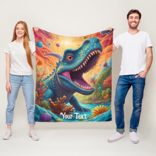 Couverture Polaire Baby shower Dino-Mite