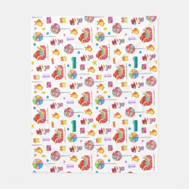 Couverture Polaire Baby shower nouveau cadeau bébé emballage cadeau b (Devant)