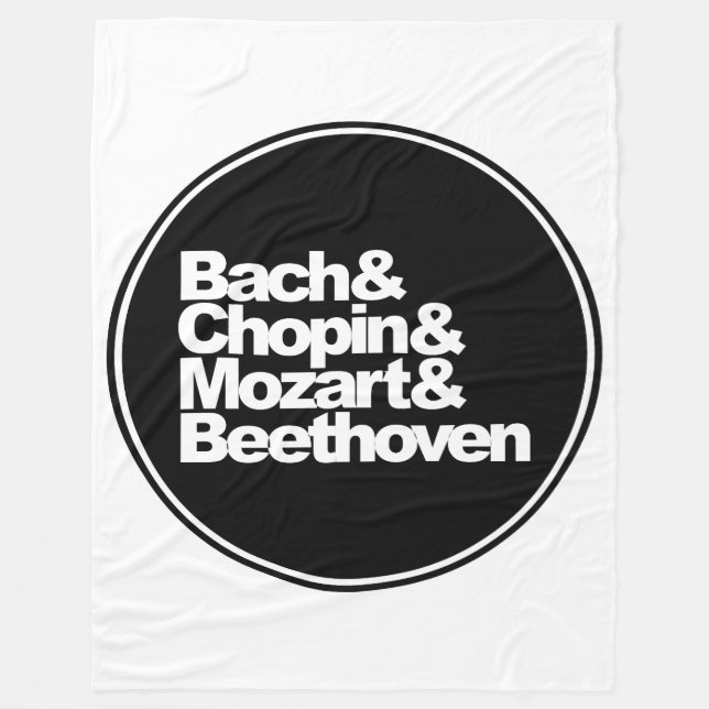 Couverture Polaire Bach et Chopin et Mozart et Beethoven (Devant)