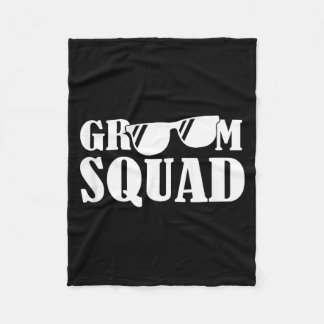 Couverture Polaire Bachelor Party Crew Groomer Wedding Groom Funny