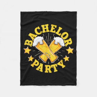 Couverture Polaire Bachelor Party Crew Groomer Wedding Groom Funny