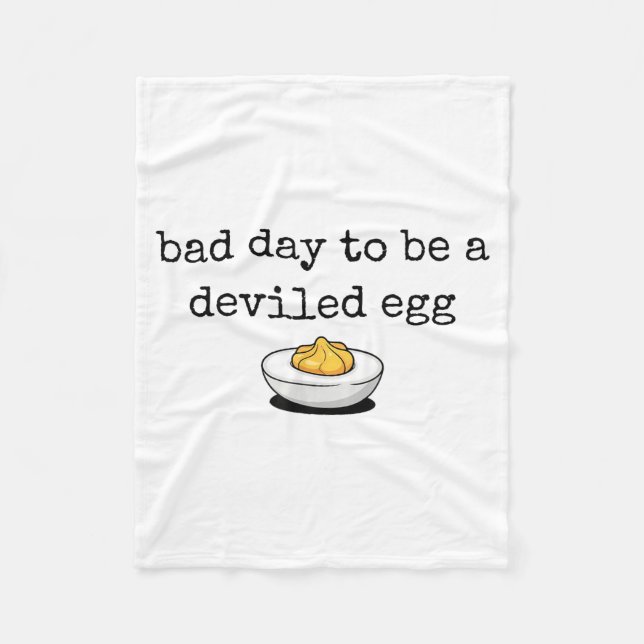 Couverture Polaire Bad Day To Be A Deviled Egg Funny Thanksgiving Dev (Devant)