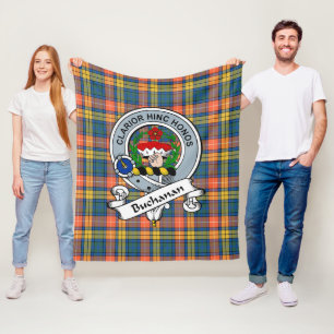 Couverture Polaire Badge De Clan Ancien Buchanan Tartan Plaid