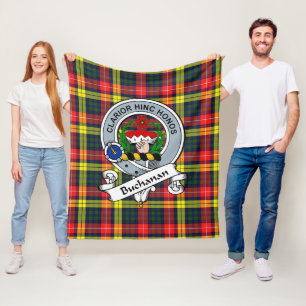 Couverture Polaire Badge De Clan Moderne De Buchanan Tartan Plaid