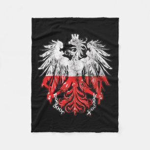 Couverture Polaire Badge de l'aigle de Pologne aux racines du patrimo
