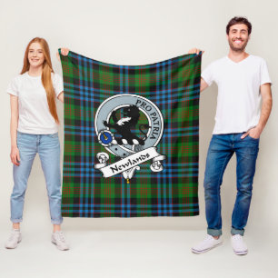 Couverture Polaire Badge du clan Newlands Tartan Plaid