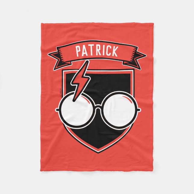 Couverture Polaire Badge HARRY POTTER™ personnalisé (Devant)