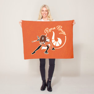 Couverture Polaire Badge Rena Rouge