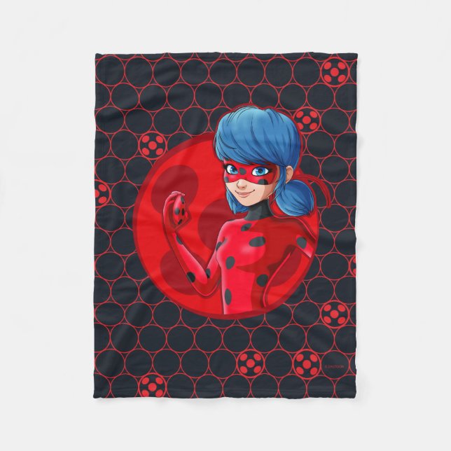 Couverture Polaire Badge rouge Ladybug (Devant)