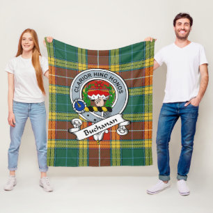 Couverture Polaire Badge Tartan Plaid