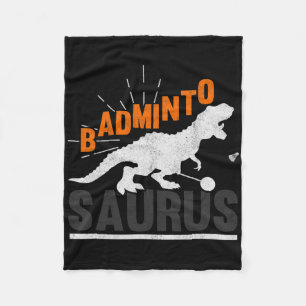 Couverture Polaire Badminto Saurus Rex Birdie Shuttle Dinosaur Badmin