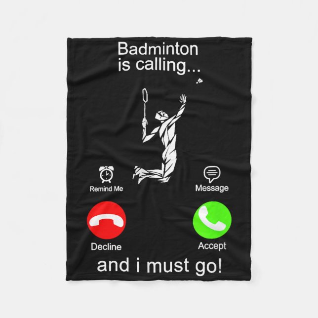 Couverture Polaire Badminton Appelle (Devant)