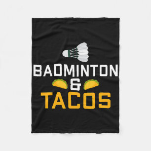 Couverture Polaire Badminton Et Tacos Lover Badminton