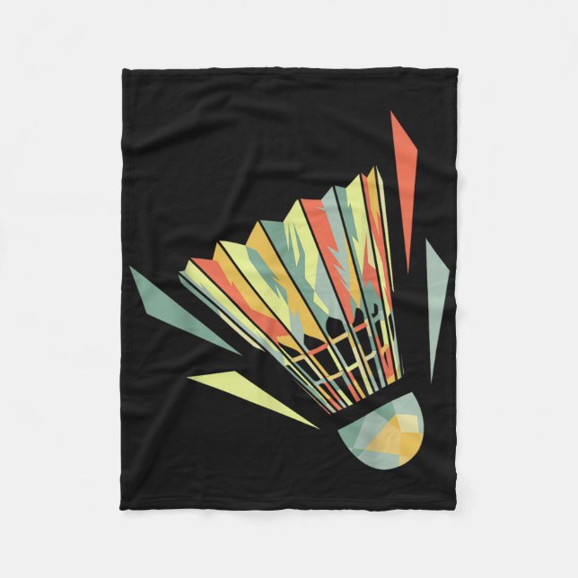 Couverture Polaire Badminton Et Volant  (Devant)