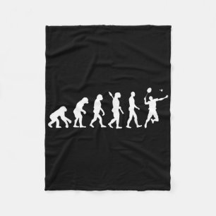 Couverture Polaire Badminton Evolution Jersey Tee Funny Rackets Ball