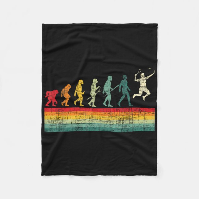 Couverture Polaire Badminton Evolution - Retro Sports Lover Shuttle (Devant)