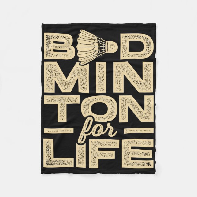 Couverture Polaire Badminton For Life Badminton Player Shuttle Cross (Devant)