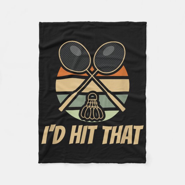 Couverture Polaire Badminton Id Hit That Retro  (Devant)