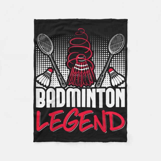 Couverture Polaire Badminton Living Legend Player Sport Shuttle (Devant)