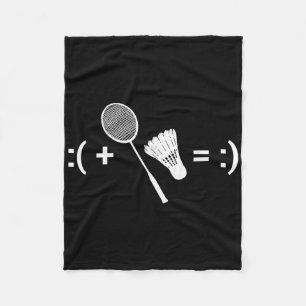 Couverture Polaire Badminton Love Shuttle Racquet Sport Badminton