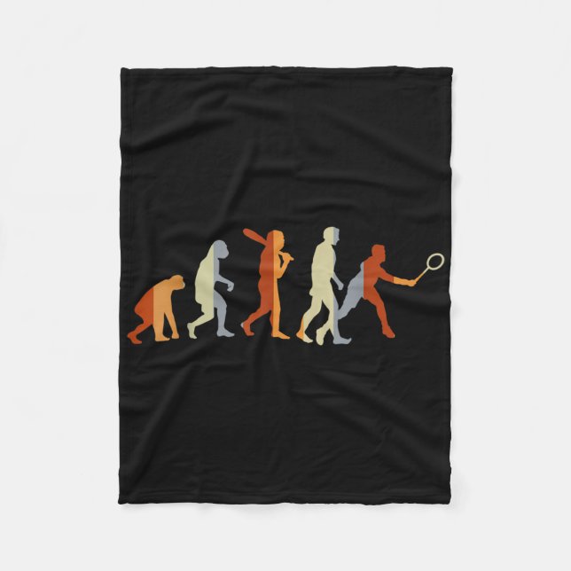 Couverture Polaire Badminton Player Évolution des cadeaux sportifs Ba (Devant)