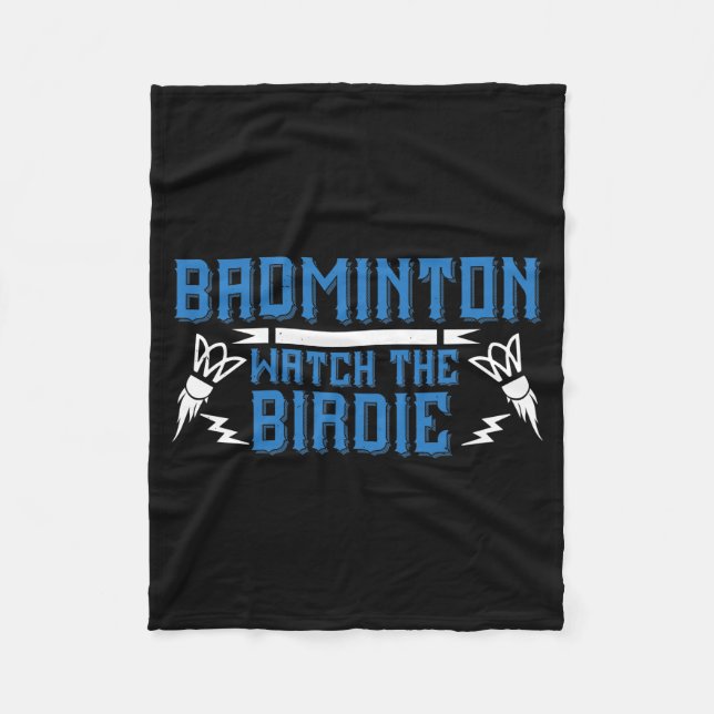 Couverture Polaire Badminton - Regardez le volant (Devant)